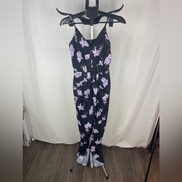 CHELSEA28 Black and Purple Faux Wrap Camisole Dress size XXS (00)NWT - Picture 6 of 14